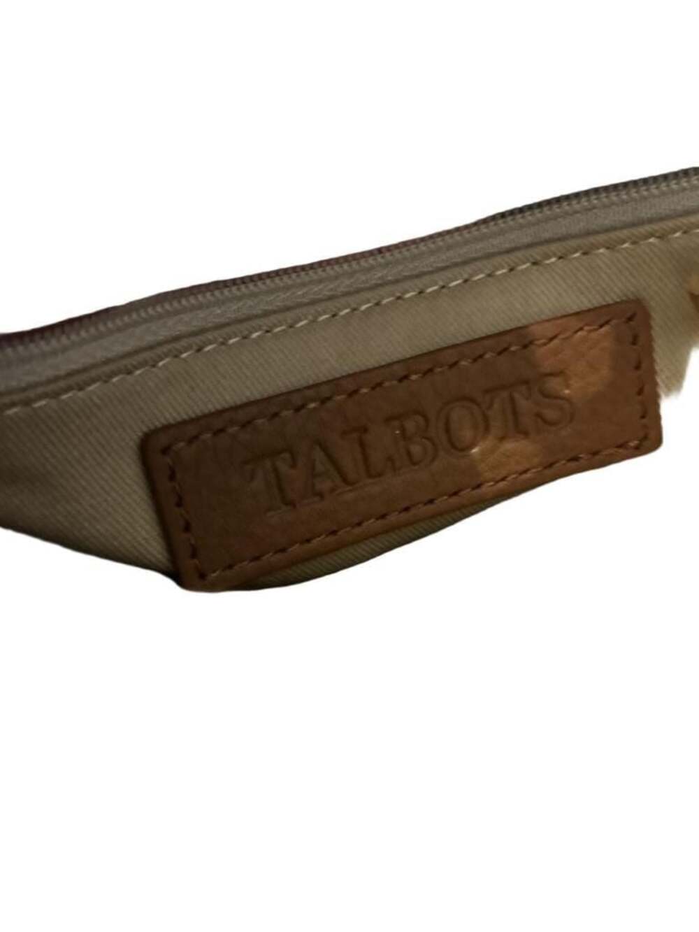 Talbots Brown Croc-Embossed Leather Crossbody Bag with Chain Strap - Picture 5 of 10